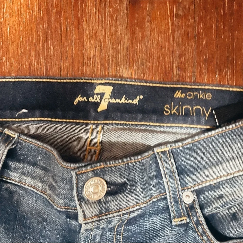 7 For All Mankind Skinny Denim - Picture 5 of 7